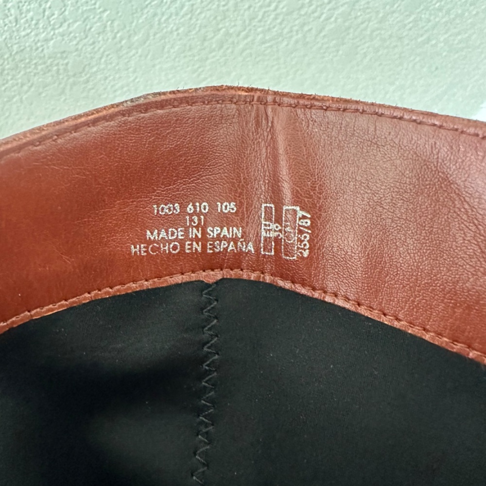 Zara genuine leather cognac tall Boots - Picture 9 of 12